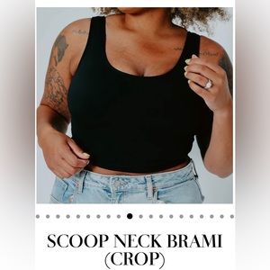Klassy Network Scoop Neck Brami Crop